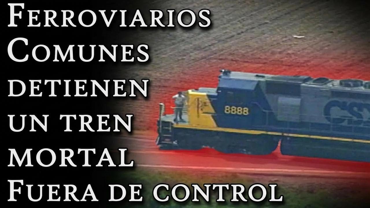 Ferrocarrileros comunes detienen tren fuera de control en incidente impactante