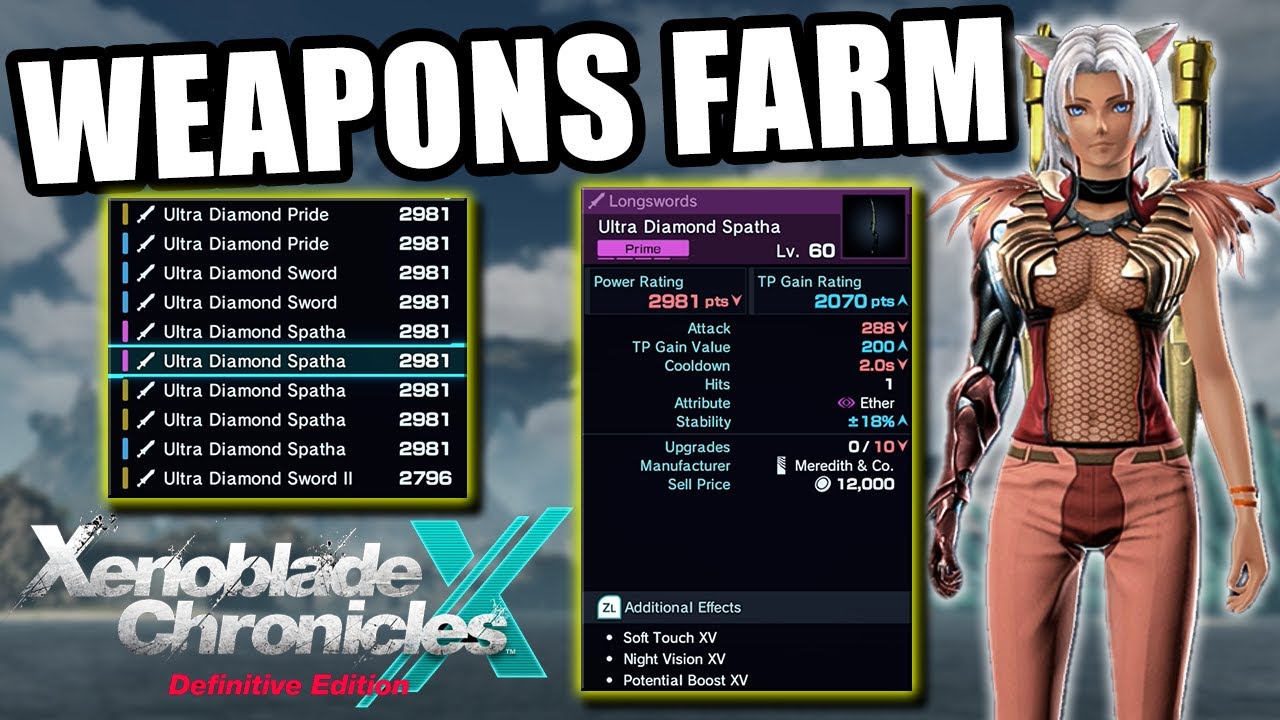 The Best 2 Spots to Target Farm for your Endgame Weapons | Xenoblade Chronicles X