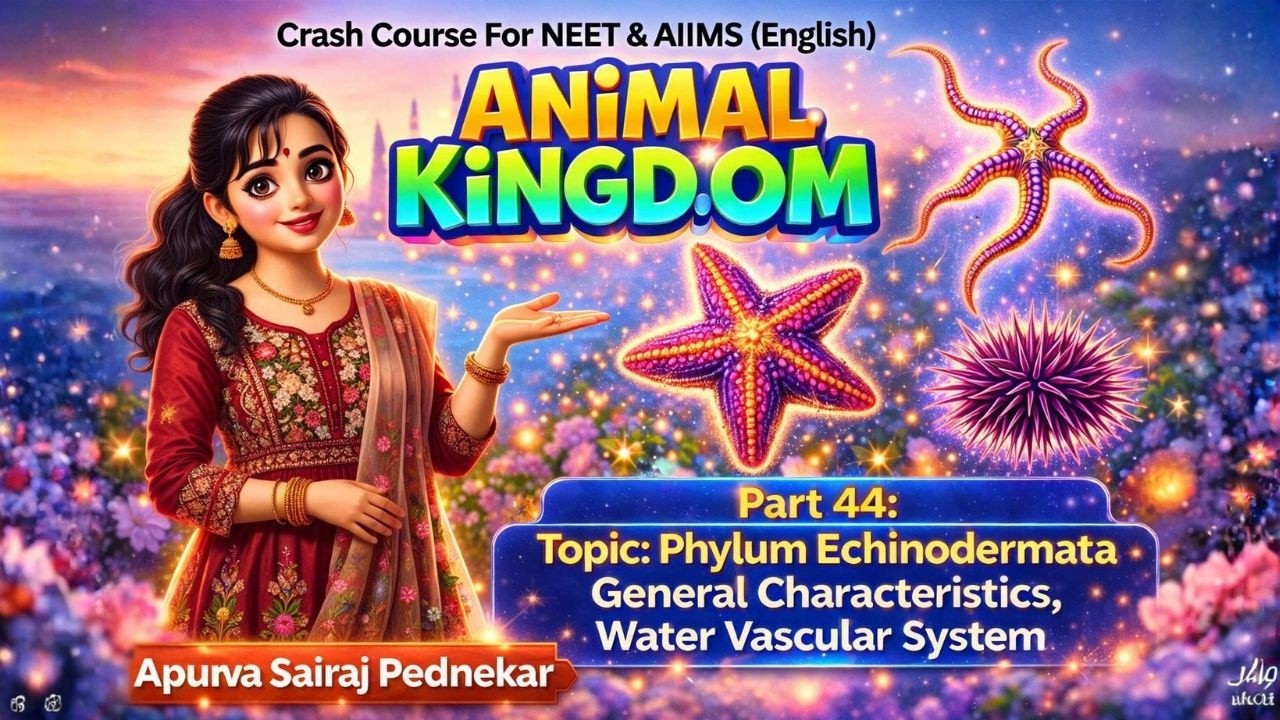 Phylum Echinodermata | General Characteristics - I , Water Vascular System | Animal Kingdom: | NEET
