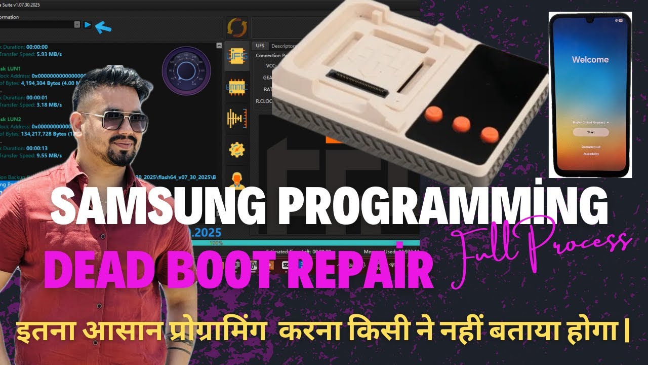 F64 Box Programming | Samsung Mobile Dead Boot Repair | Samsung A05 Dead Boot Repair