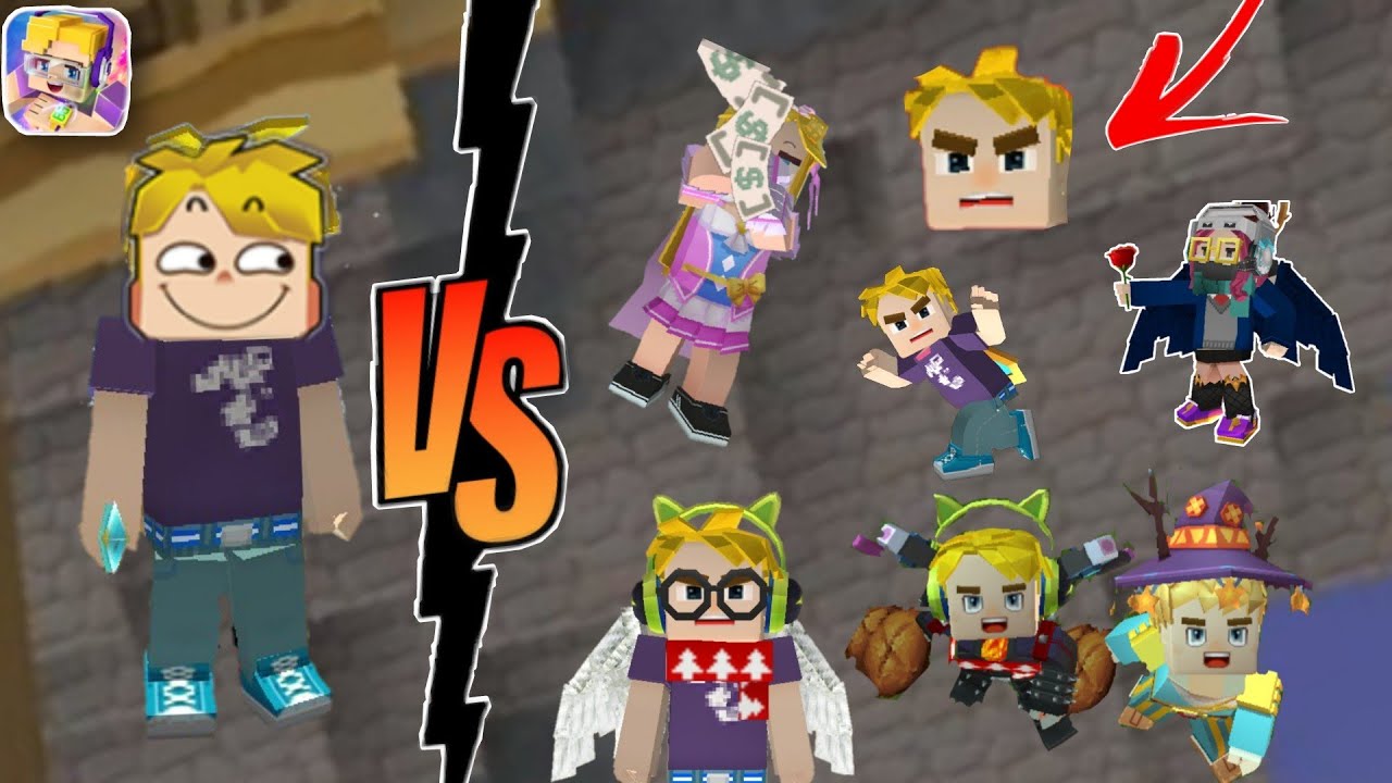 1 Noob Vs 12 Pro Players in Bedwars !! (Blockman GO)