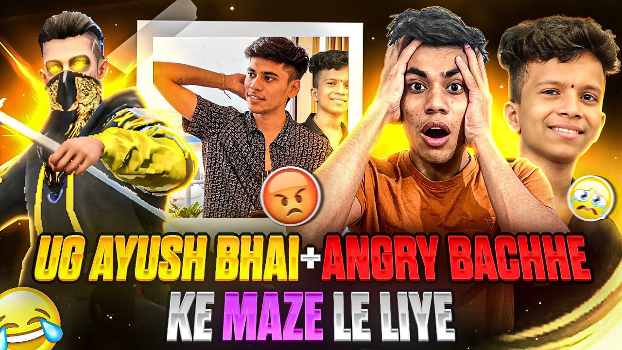 UG Ayush भाई ke sath, Angry बच्चे😂 ke maze le लिए😁🤩 - SATVIK