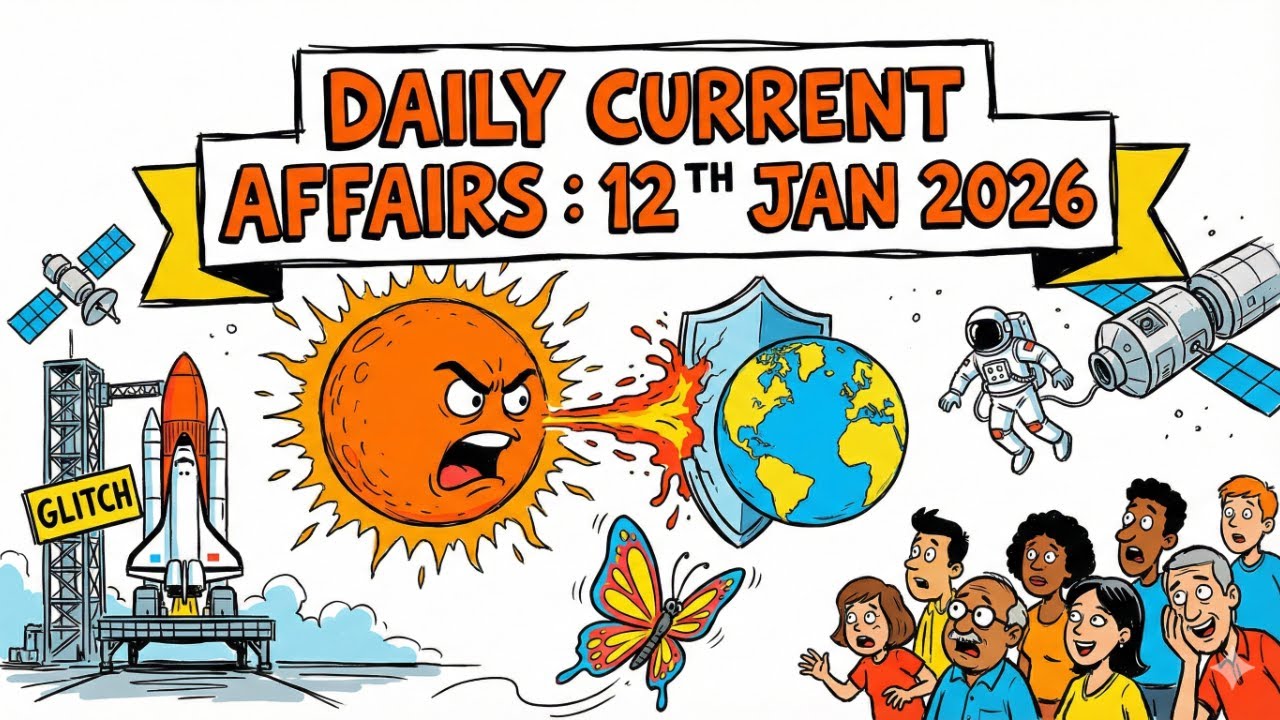 Daily Current Affairs Analysis | 12 January 2026 | UPSC Prelims & Mains | PIB, SC, ISRO, Environment