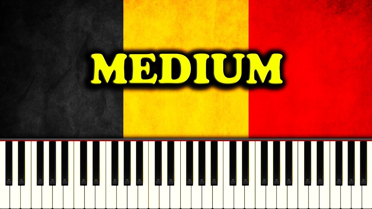 NATIONAL ANTHEM OF BELGIUM - La Brabançonne - Piano Tutorial