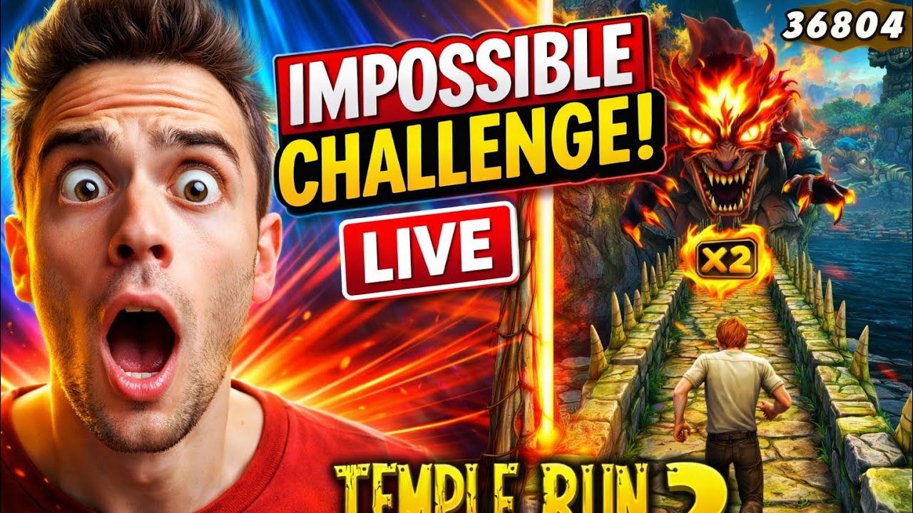 Temple run 2 Gameplay 😱 Without Out 😱 Katarnak Gameplay Live