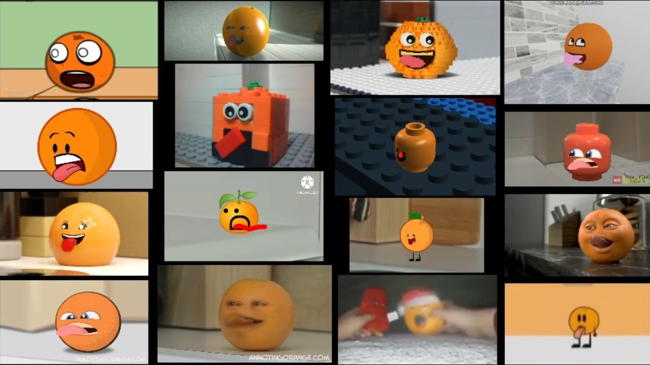 annoying orange hey apple comparison normal & reversed