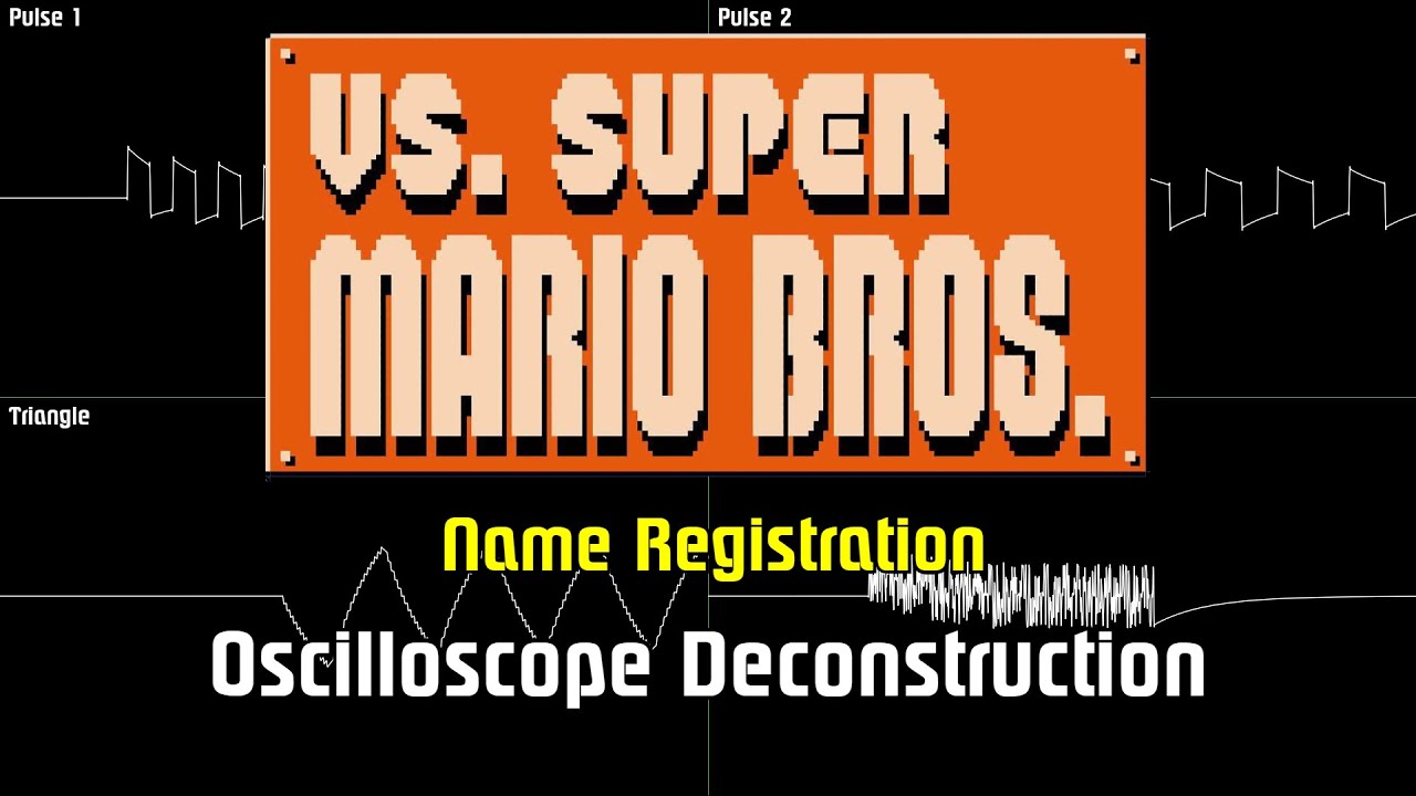 VS. Super Mario Bros. - Name Registration [Oscilloscope Deconstruction]