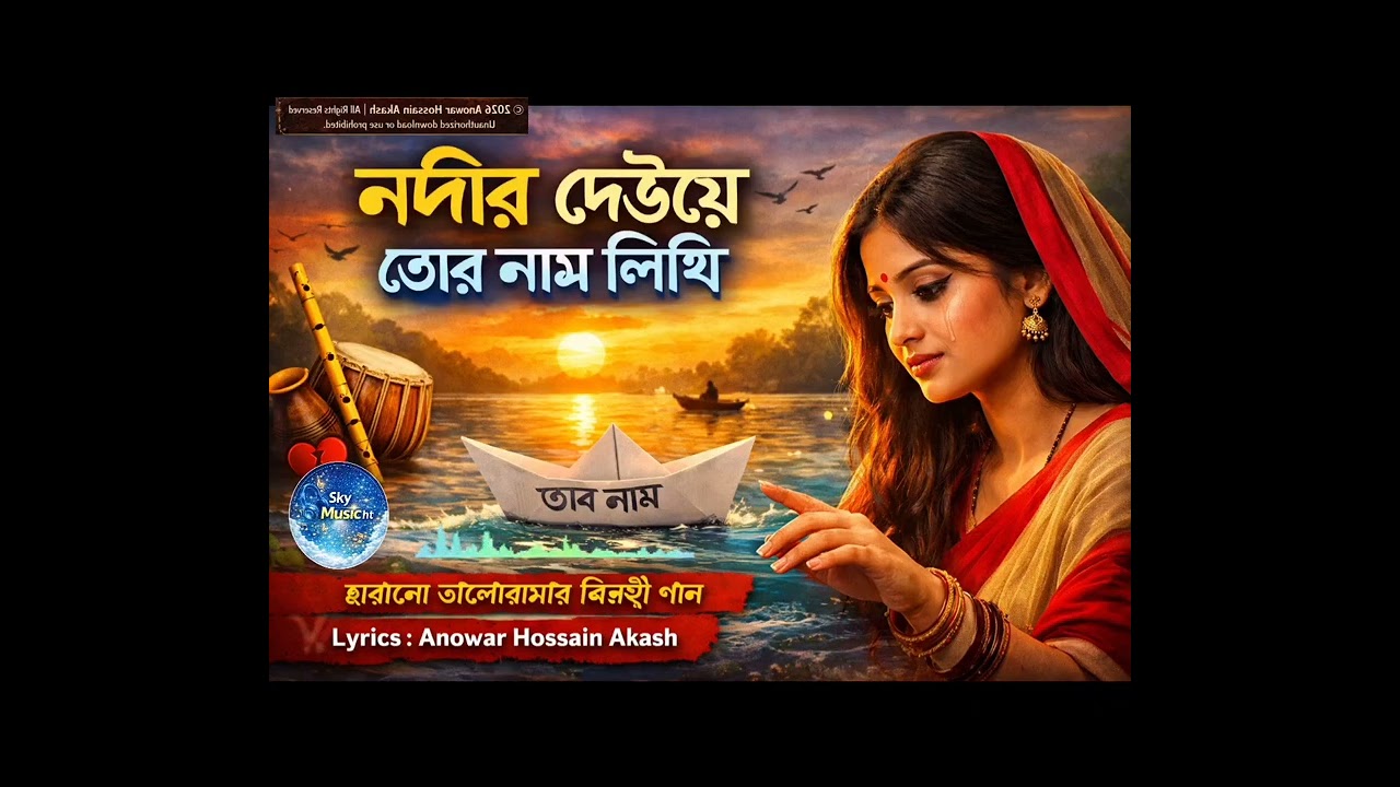 নদীর ঢেউয়ে তোর নাম লিখি | লোকজ বিরহী গান | ভরাট দরদী কণ্ঠে