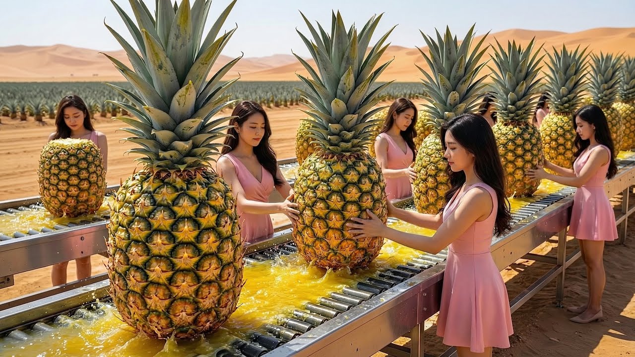 Inside the Pineapple Juice Factory &ndash; Full Process How Millions Pineapples Are Made Into Juice
