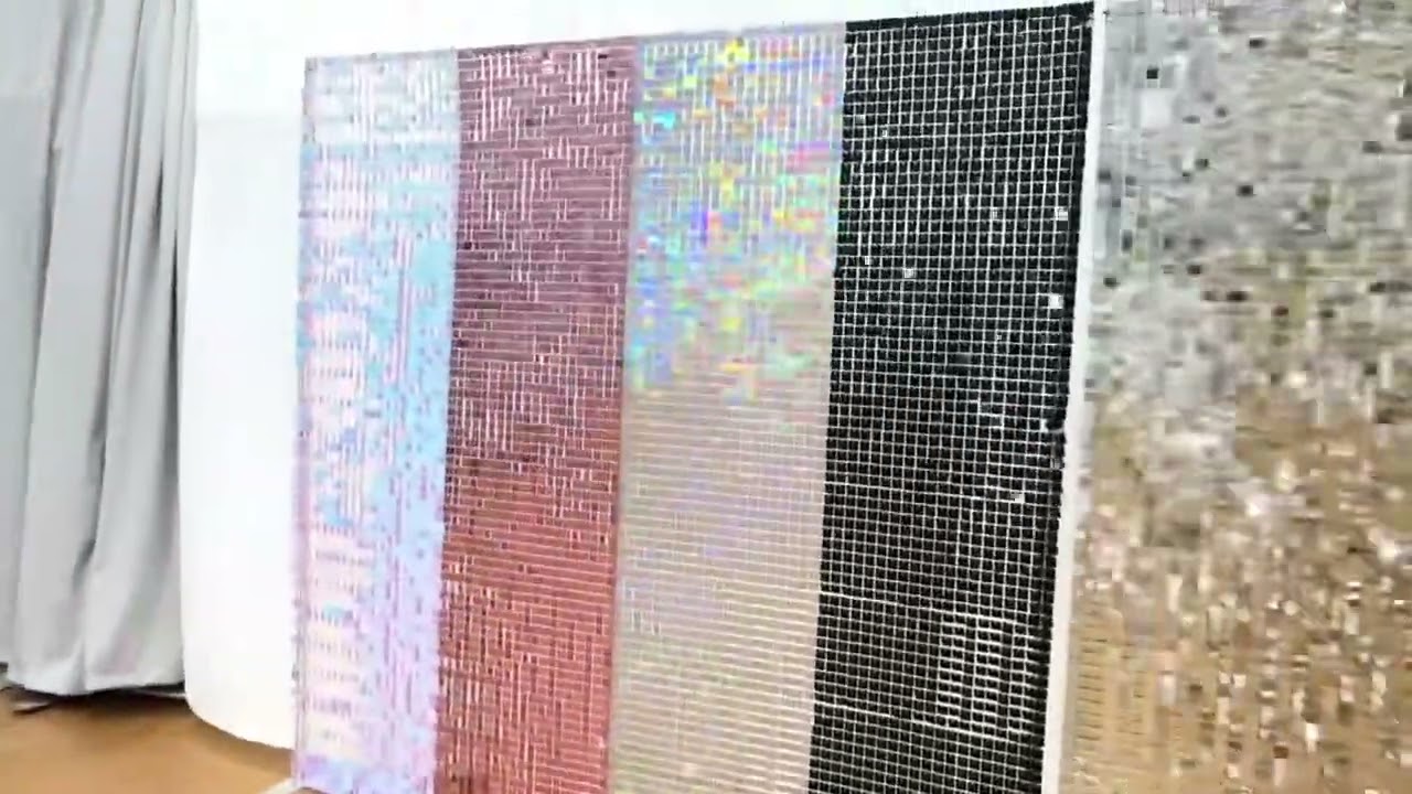 New Sequin Backdrop Style You’ve Never Seen Before! | Pillow-Style Shimmer Wall