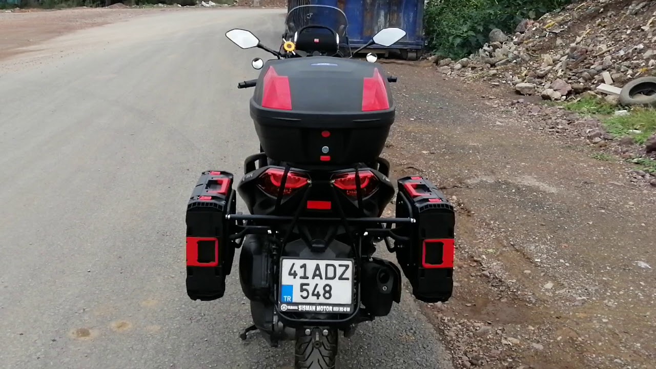 Xmax  yan çanta  montajı ranelli trailer 532 645 34 77
