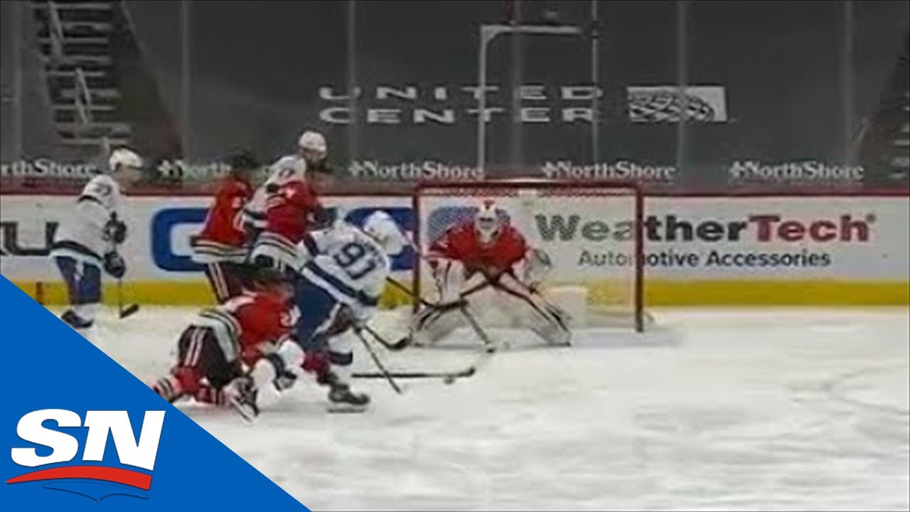 Steven Stamkos Curls & Drags Around Patrick Kane Before Ripping Puck Into Net