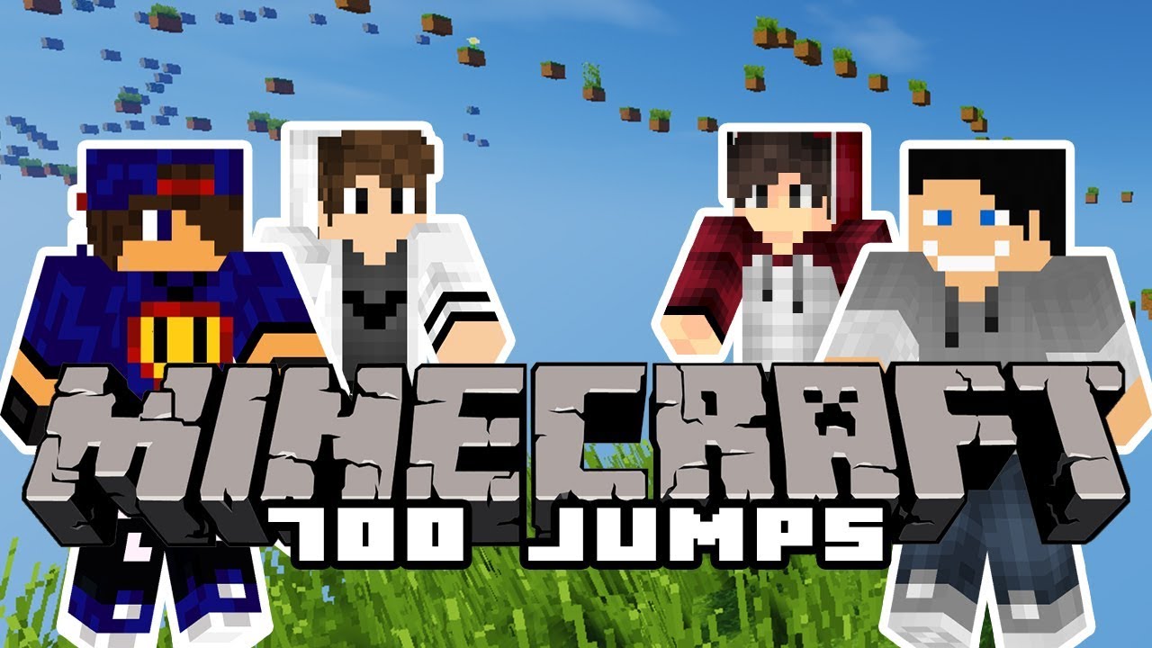 Minecraft Parkour: 700 jump to success [1/x] w/ Undecided, Tomek, Piotrek