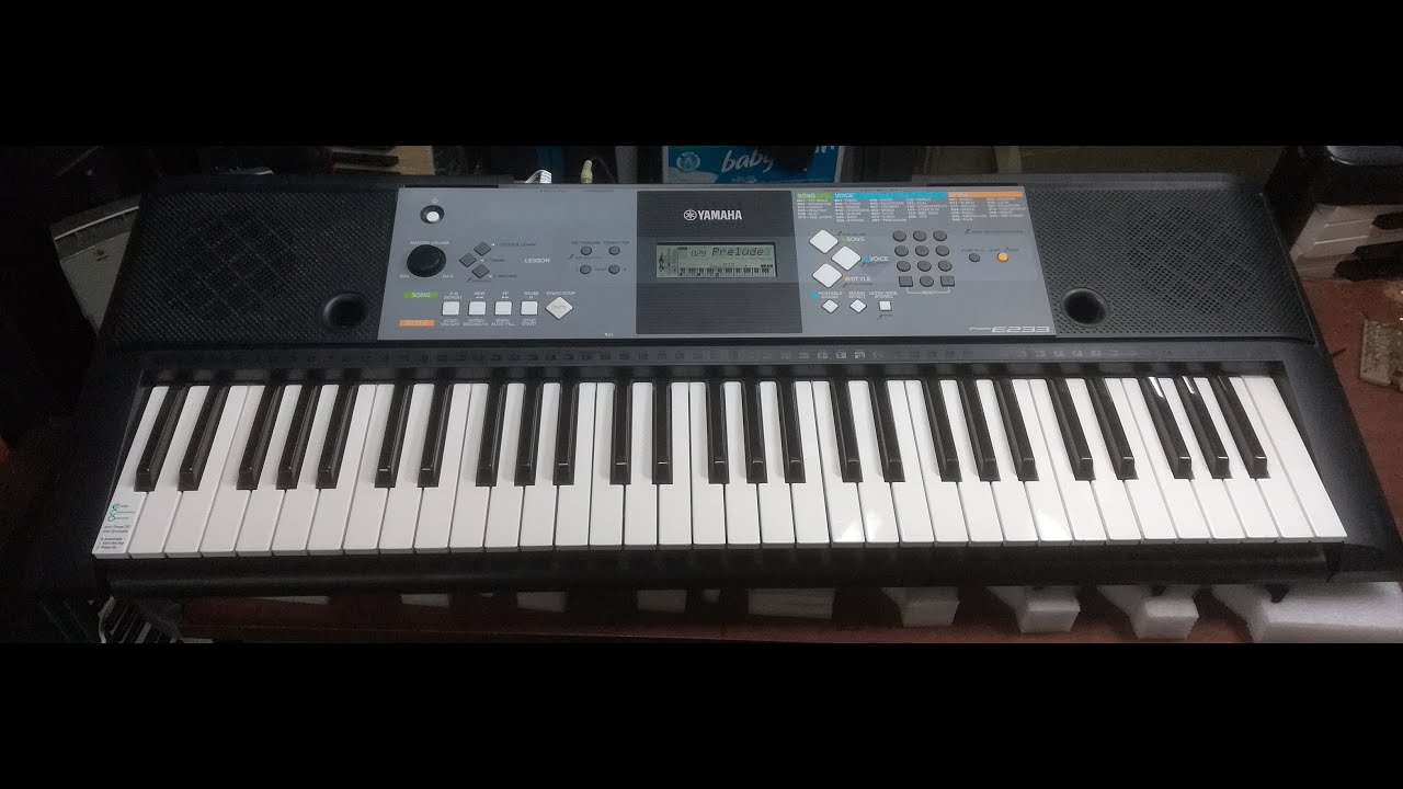 YAMAHA PSR-E233 (DEMO songs) part 1