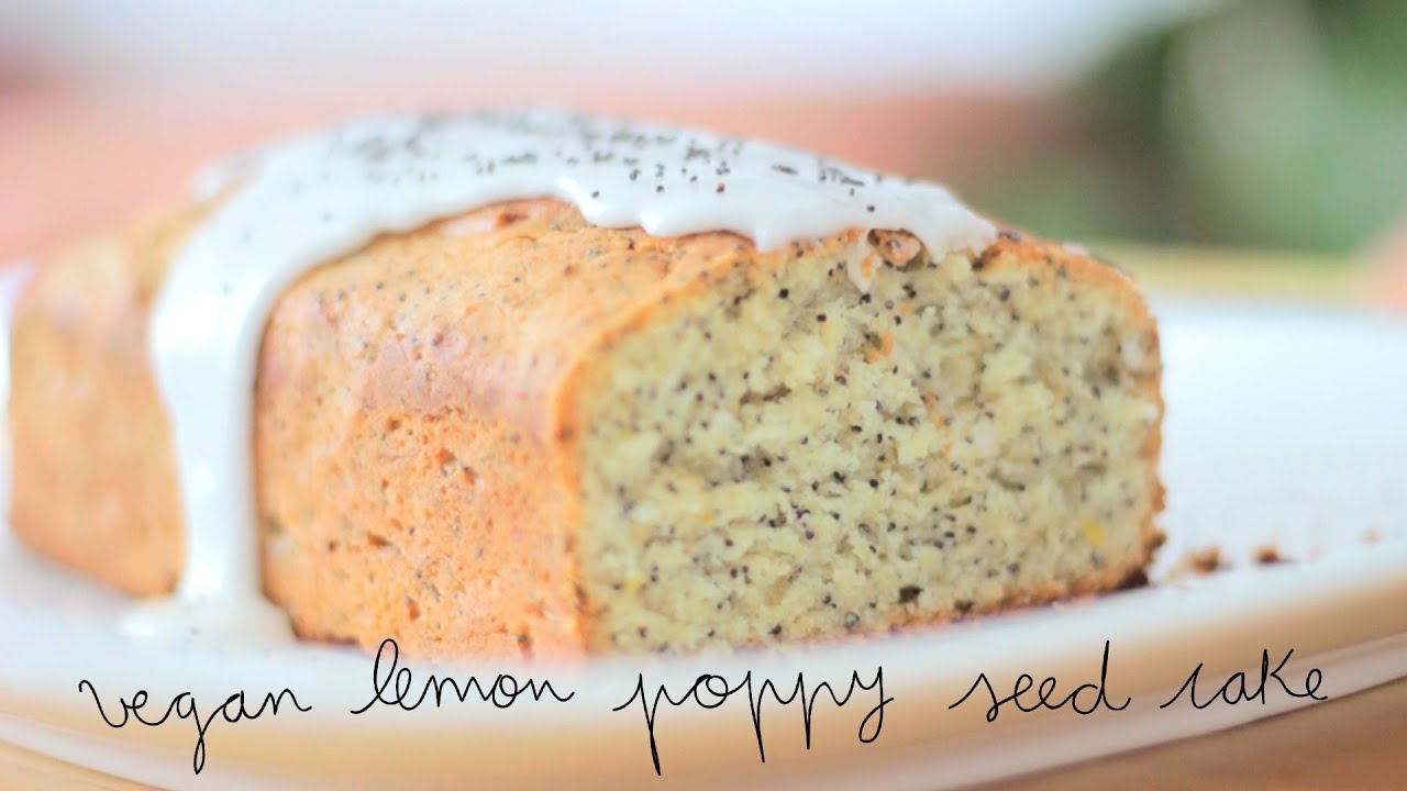 Vegan Lemon Poppy Seed Cake | Bizcocho de limón y semillas de amapola vegano