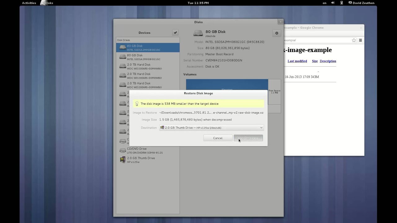 Disk Image improvements in GNOME Disks