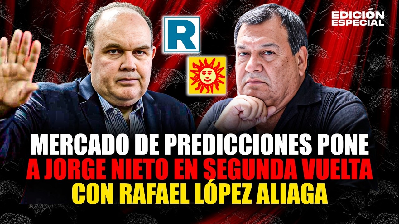 #EnVivo Jorge Nieto en segunda vuelta con Rafael López Aliaga según mercado de predicciones