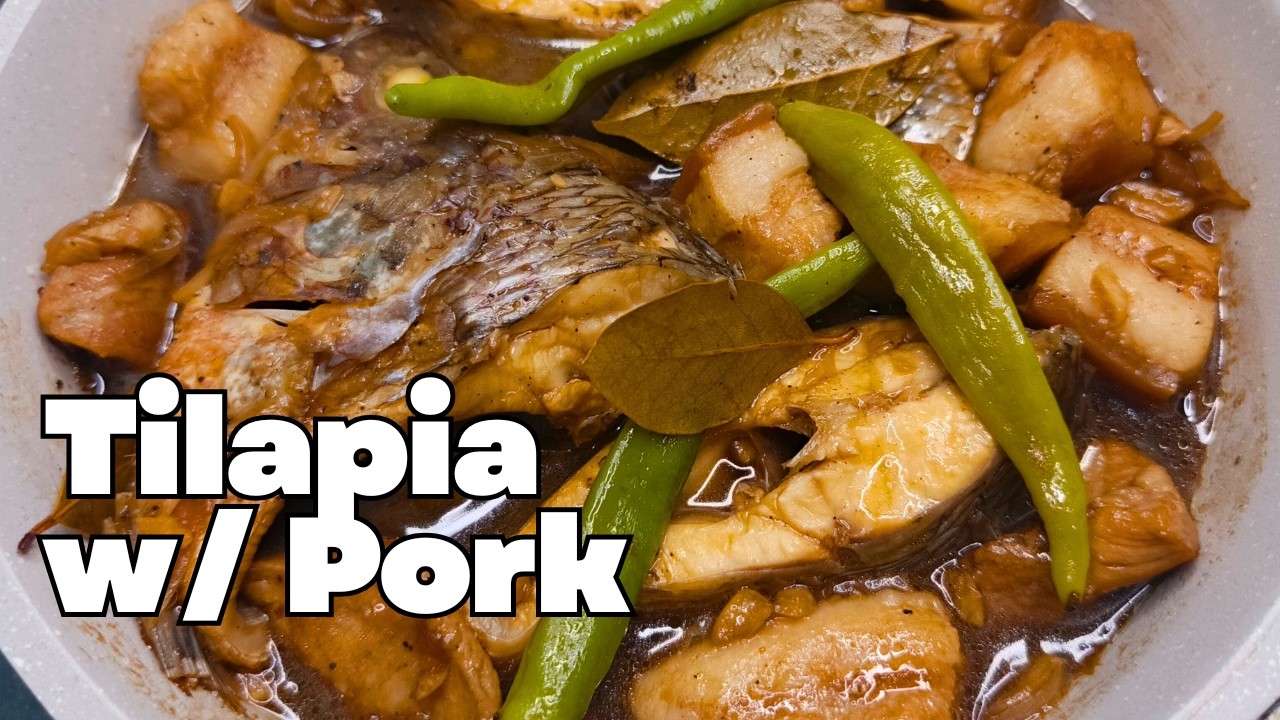 Adobong Isda with Pork Belly | How to Cook Fish Adobo with Pork
