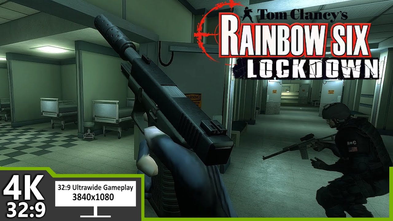 RAINBOW SIX LOCKDOWN Multiplayer/Coop Mode Gameplay in 2024 - 32:9 Aspect Ratio