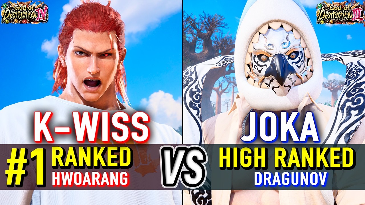 T8 🔥 K-WISS (#1 Ranked Hwoarang) vs JOKA (Dragunov) 🔥 Tekken 8 High Level Gameplay