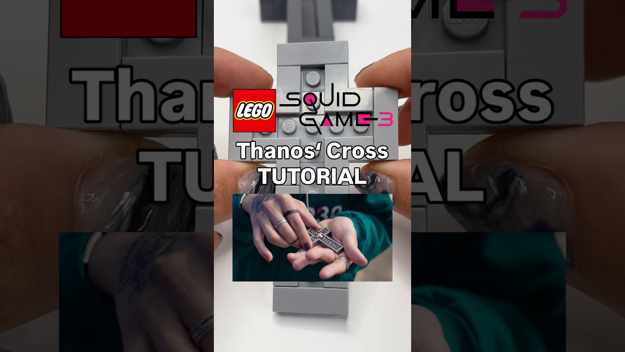 How to build Thanos' cross from Squid Game out of LEGO! ✝️ #legosquidgame #thanossquidgame #legomoc