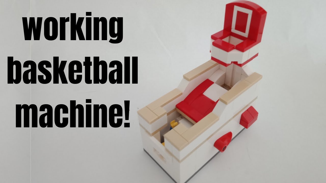 LEGO Easy Basketball Machine - full tutorial - basketball arcade game