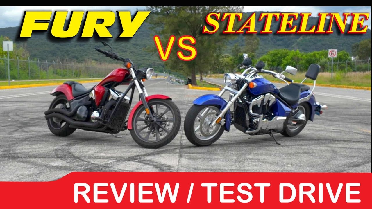 HONDA FURY vs HONDA STATELINE : ARRANCONES Y PRUEBA DE MANEJO