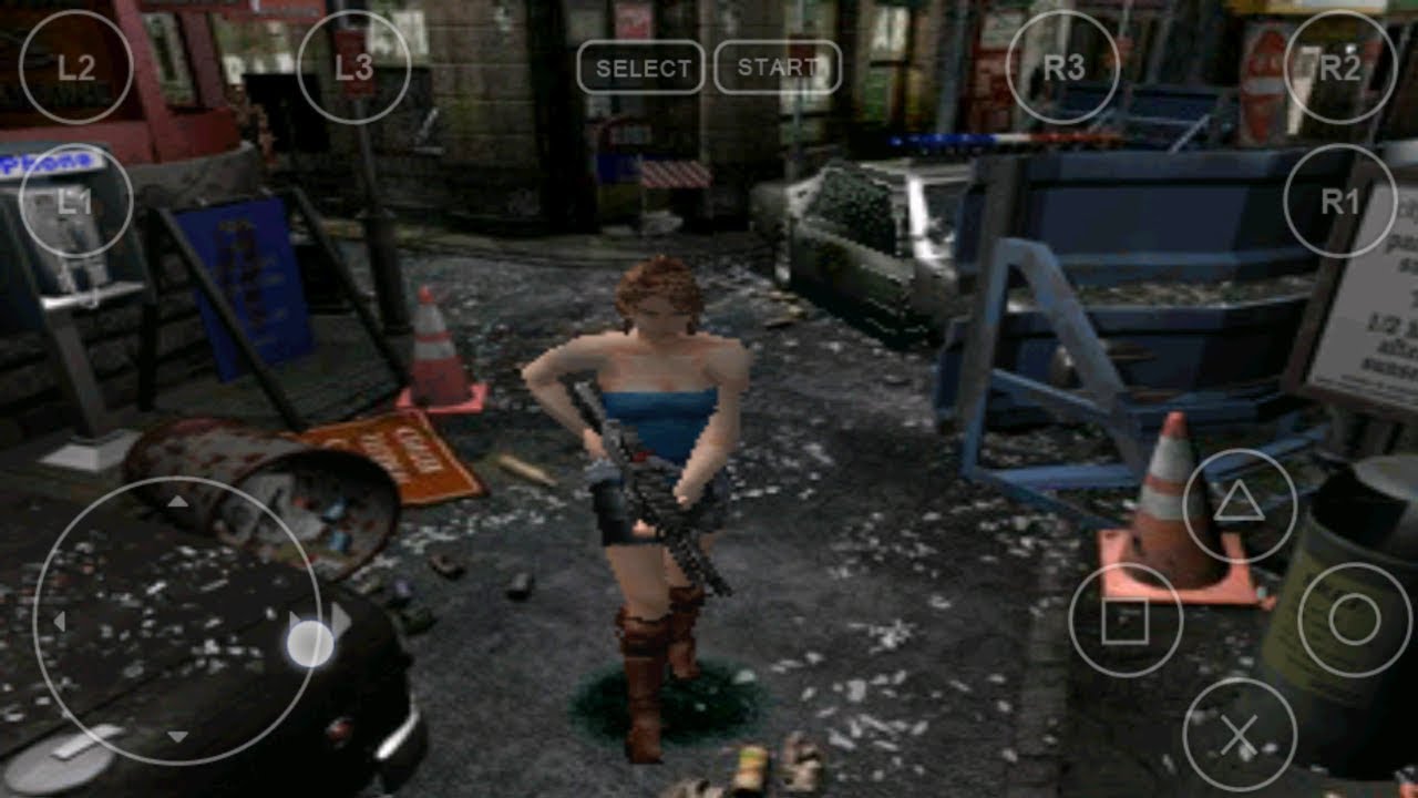 Android PlayStation1 PS1 Emulator FPse Resident Evil 3 - Nemesis Game Play