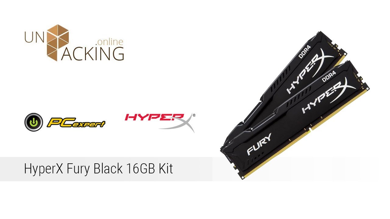 UnBoxing HyperX Fury Black 16GB Kit