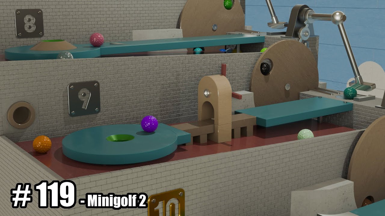 «Ultimate» Minigolf Marble Race (HD)