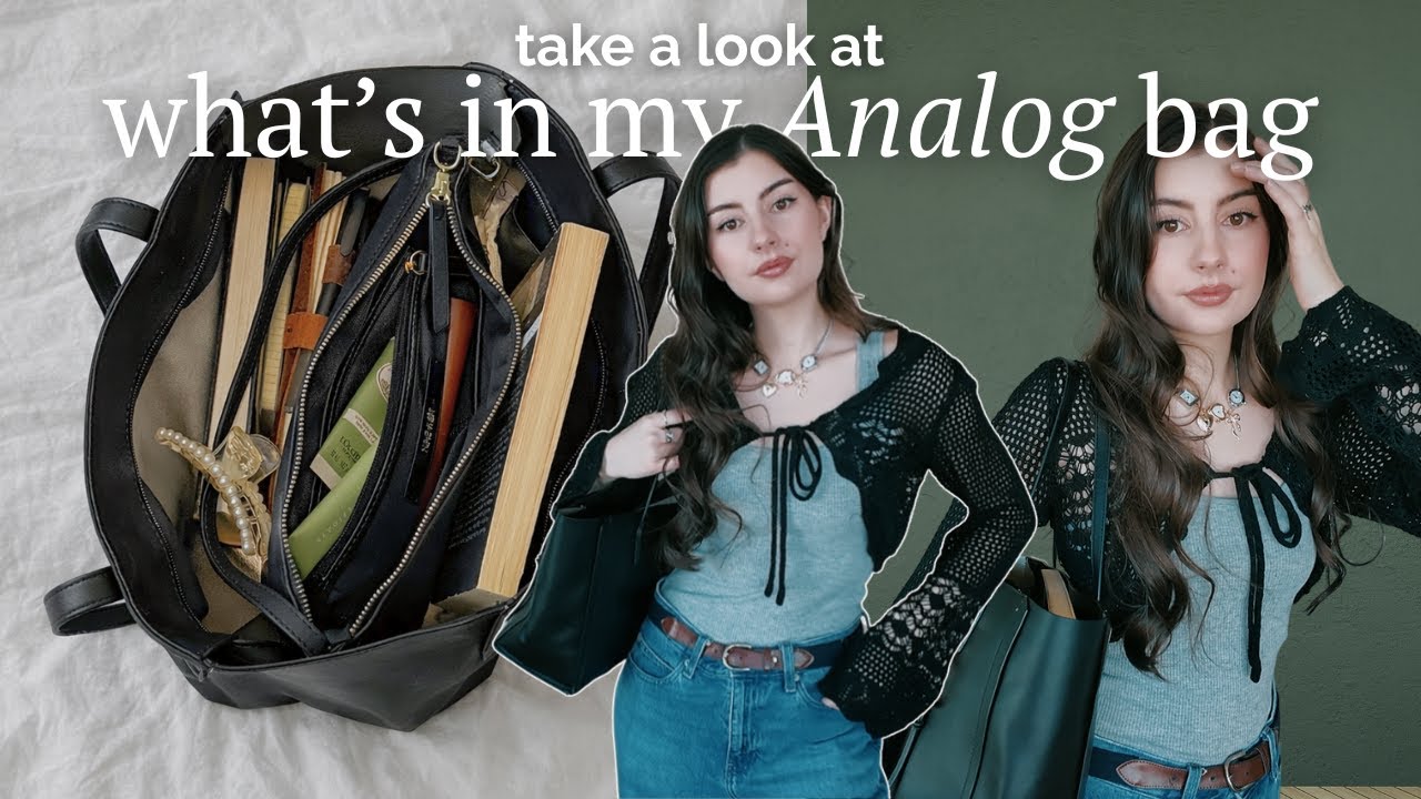 whats in my Analog Bag | my essentials to stop scrolling