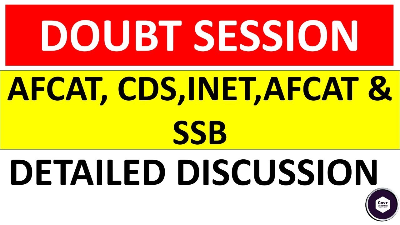 SUNDAY DOUBT CLEARING SESSION BY GOVTCRACKERS