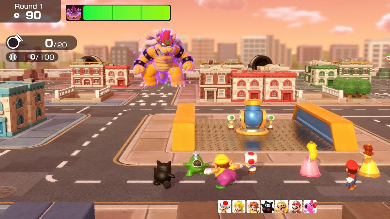 Super Mario Party Jamboree // Bowser Kaboom Squad (Bomber Bills - Spike) - Walkthrough