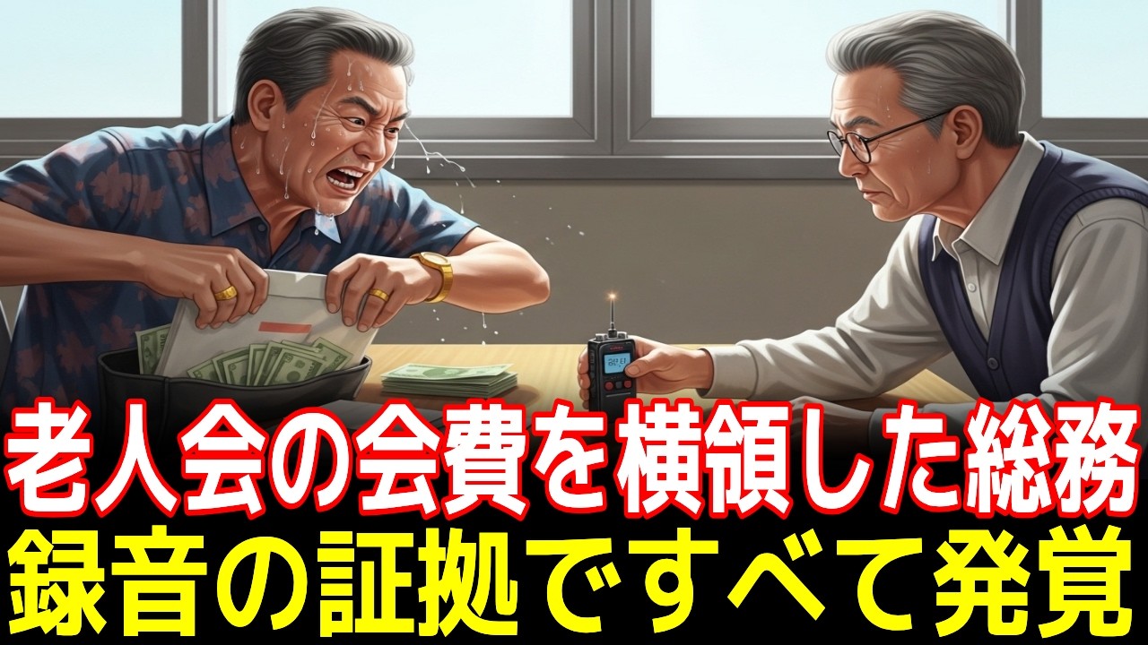 老人会の会費を横領した総務, 録音の証拠ですべて発覚