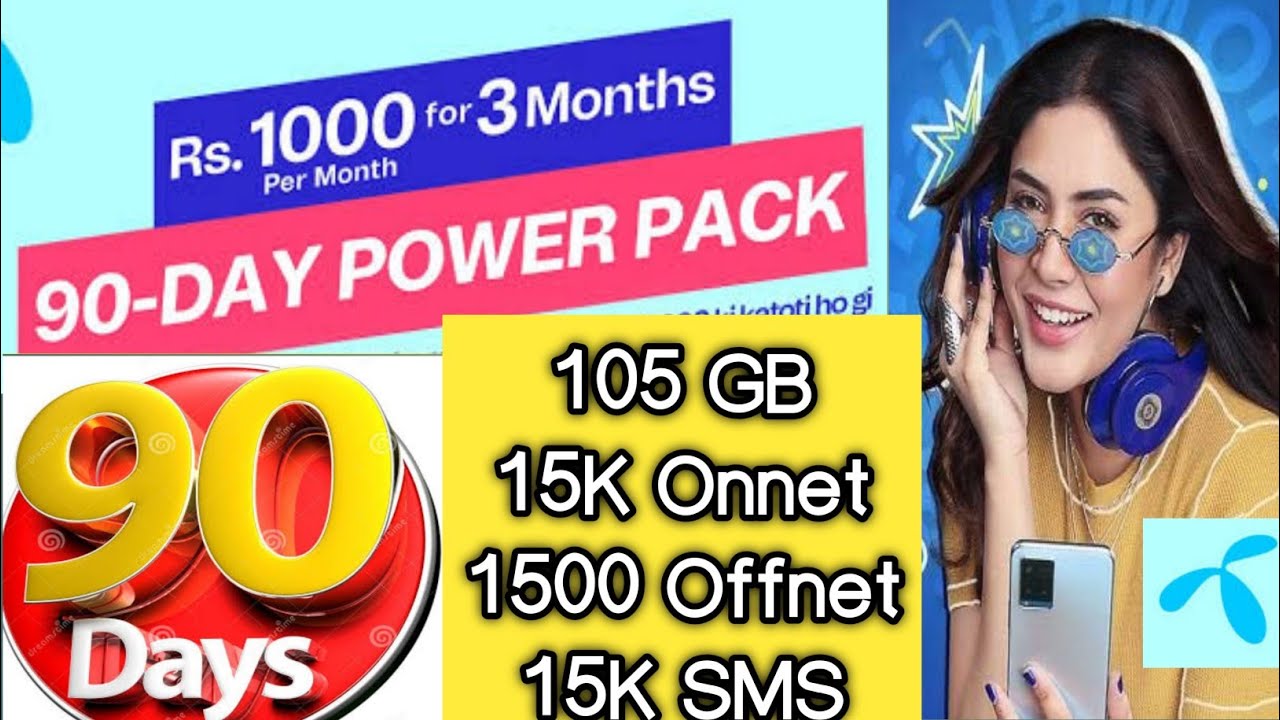 Telenor 90 Days Power Pack Offer 2025 New 90 Days bundle Cheap Unlimited Package