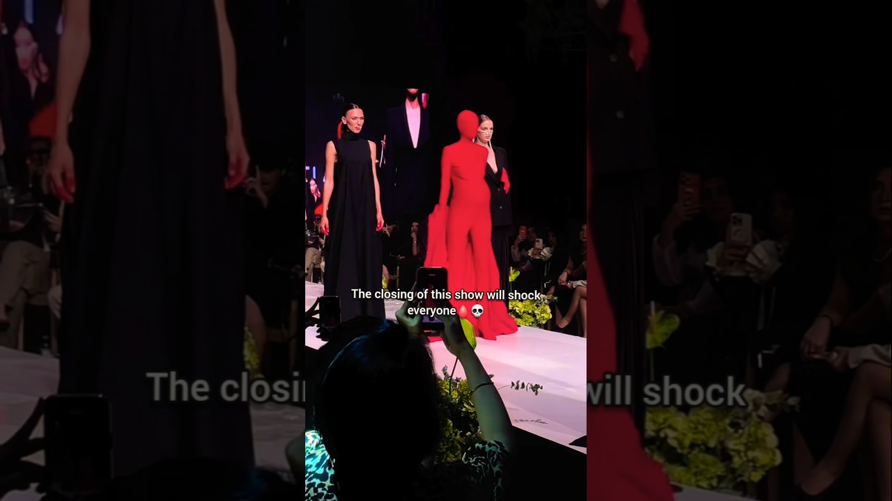 feel like a satanic ritual💀🩸That shocked everyone#fashion #runway #shortvideo #viralvideo #ytshorts