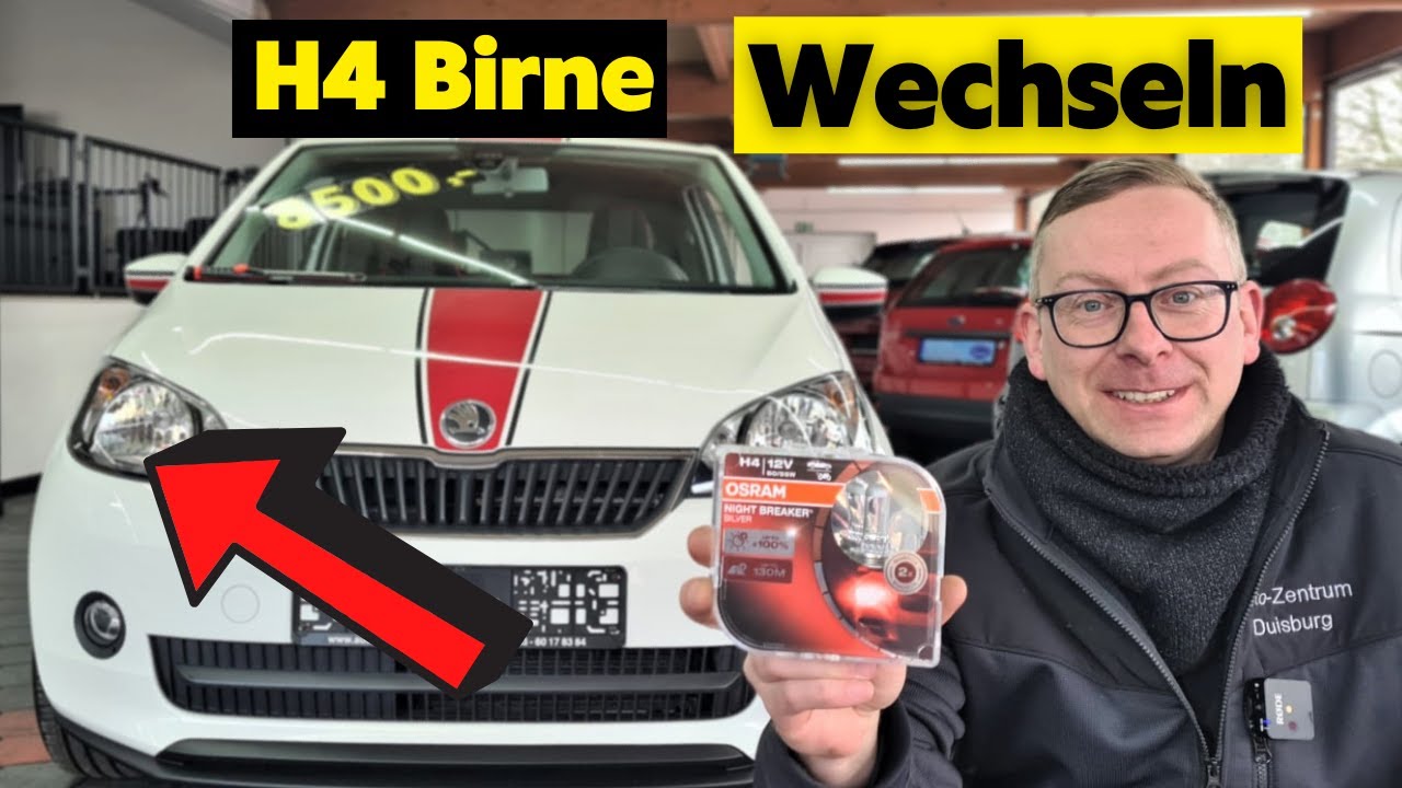 Skoda Citigo Birne Vorne Wechseln | H4 Birne | Abblendlicht  |