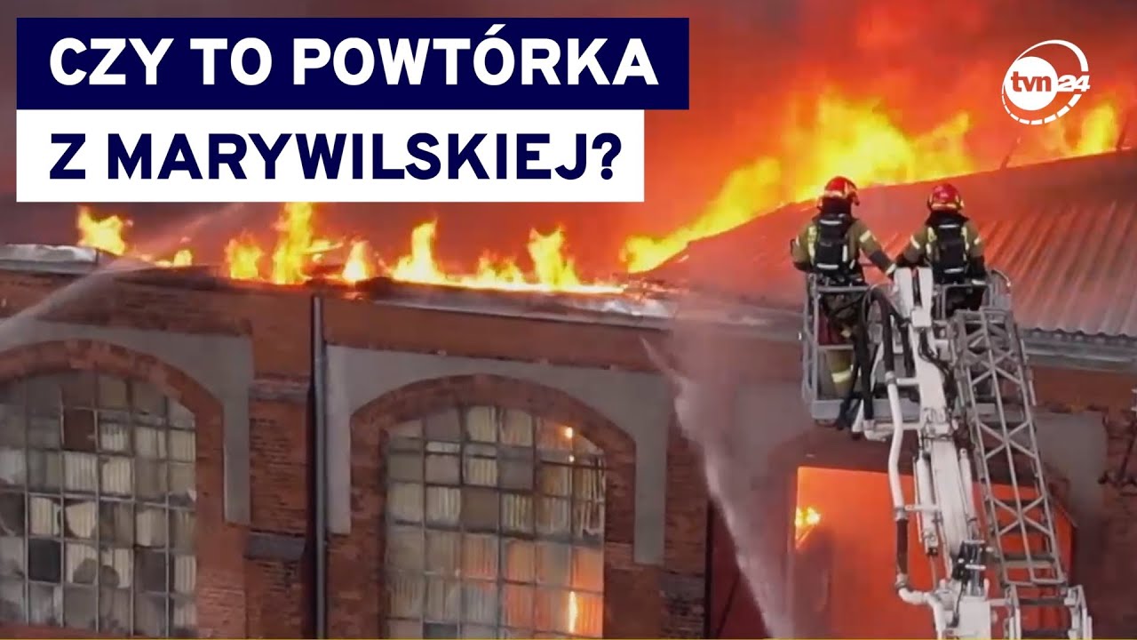 Najnowsze zdjęcia i relacje z pożaru w Gdańsku. Płoną akumulatory, apel o nieotwieranie okien @tvn24