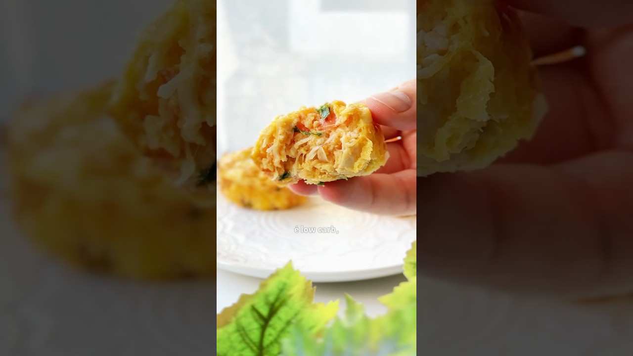 TORTA DE FRANGO F&Aacute;CIL (torta fit sem gl&uacute;ten) #receitas
