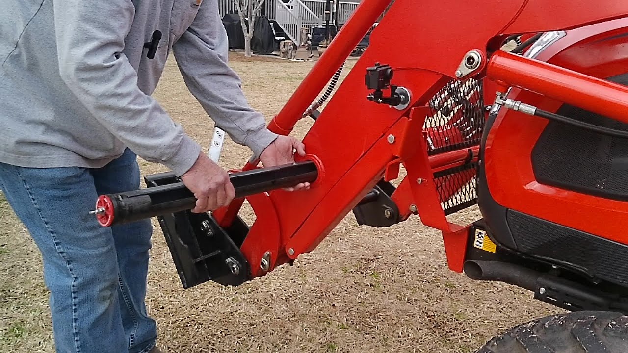 Kioti CK3510 Tractor Loader Safety Stops and Onboard Storage