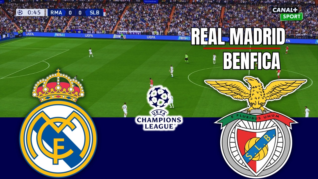 REAL MADRID vs BENFICA UEFA CHAMPIONS LEAGUE 2026 Full Match Simulation/Prediction PES 26 Gameplay
