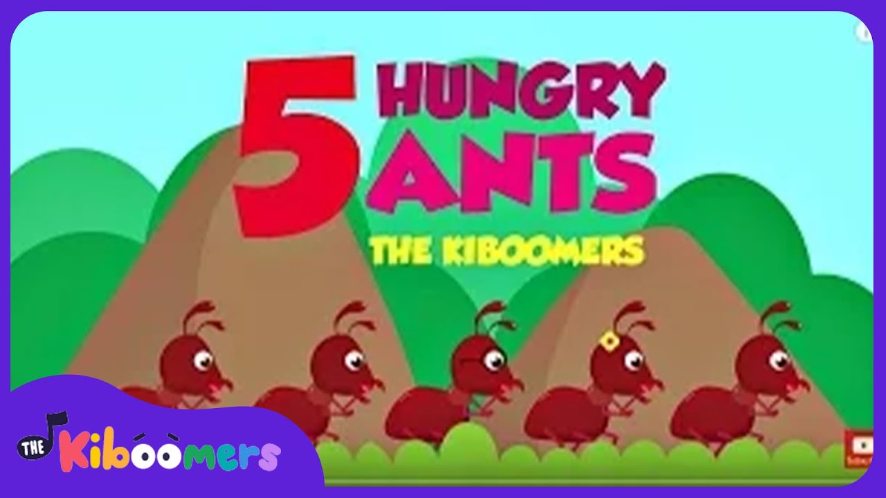 Five Hungry Ants - The Kiboomers Preschool Songs & Nursery Rhymes for Circle Time