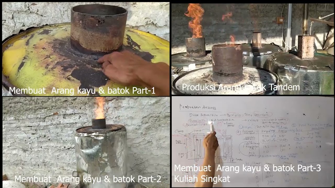 Bengkel Enjinir Menjawab Mix Drum Kiln Bakar Arang Batok & Kayu