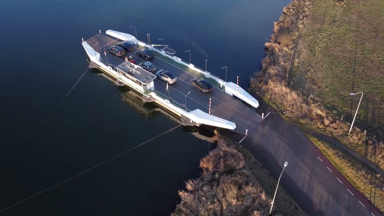 Ferry crossing | Maas Kessel / Reuver | Aerial view