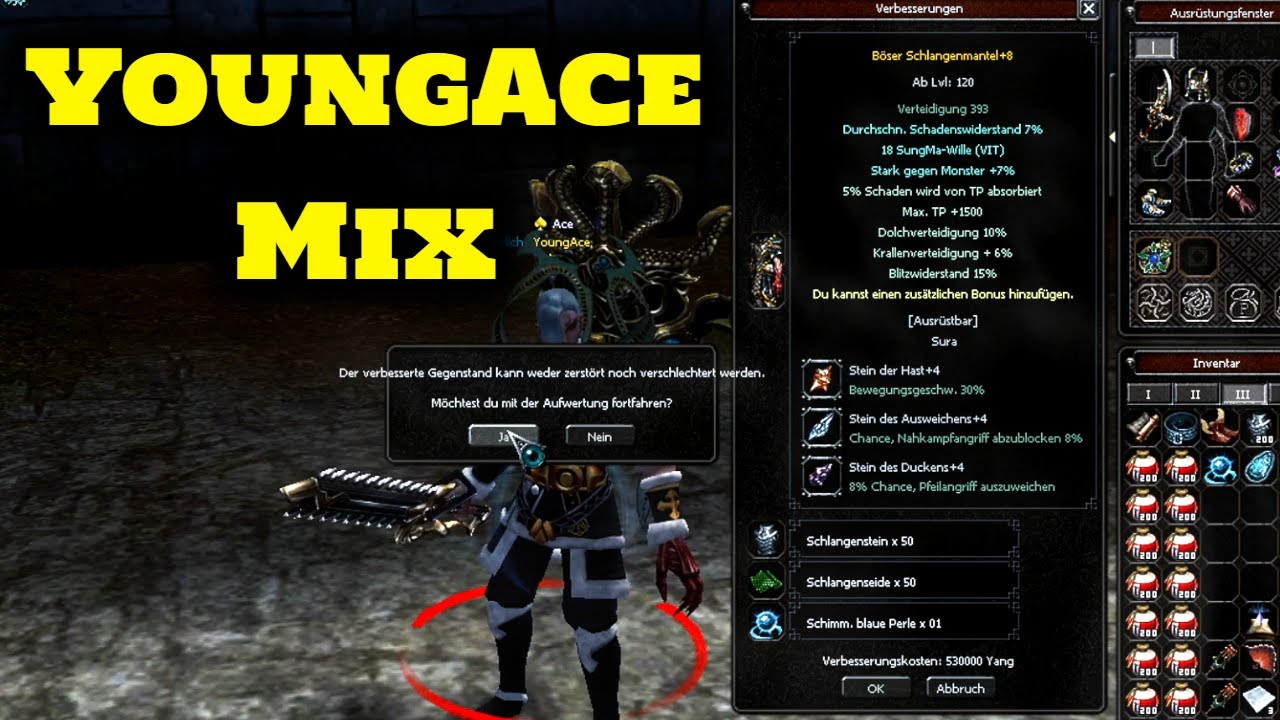Metin2 DE: Switcher, Segnungen, Scammer, 25% Band, G3 EQ, Ritualstein & Nazar! | YoungAce Mix #005