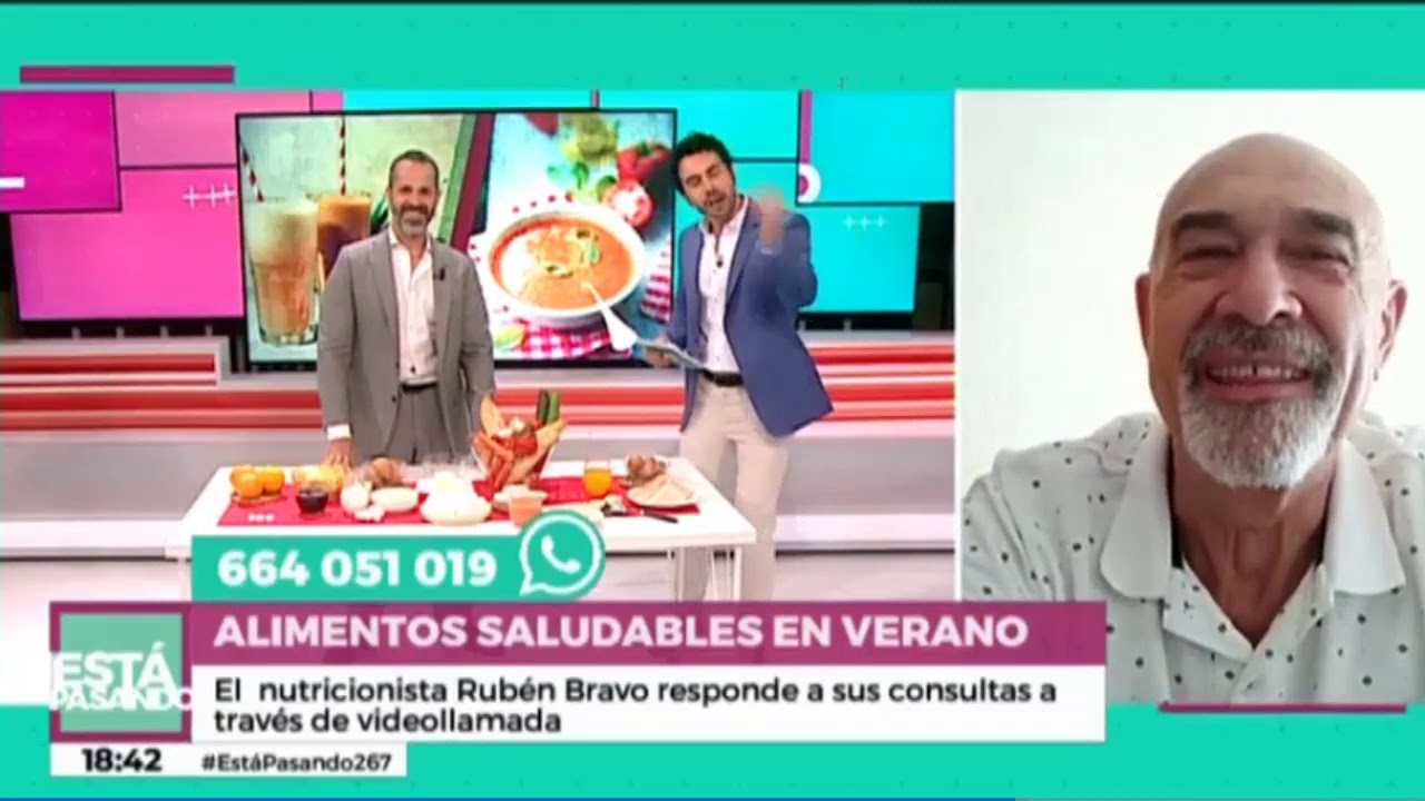 Telemadrid: Alimentación saludable en verano recomendada por Rubén Bravo