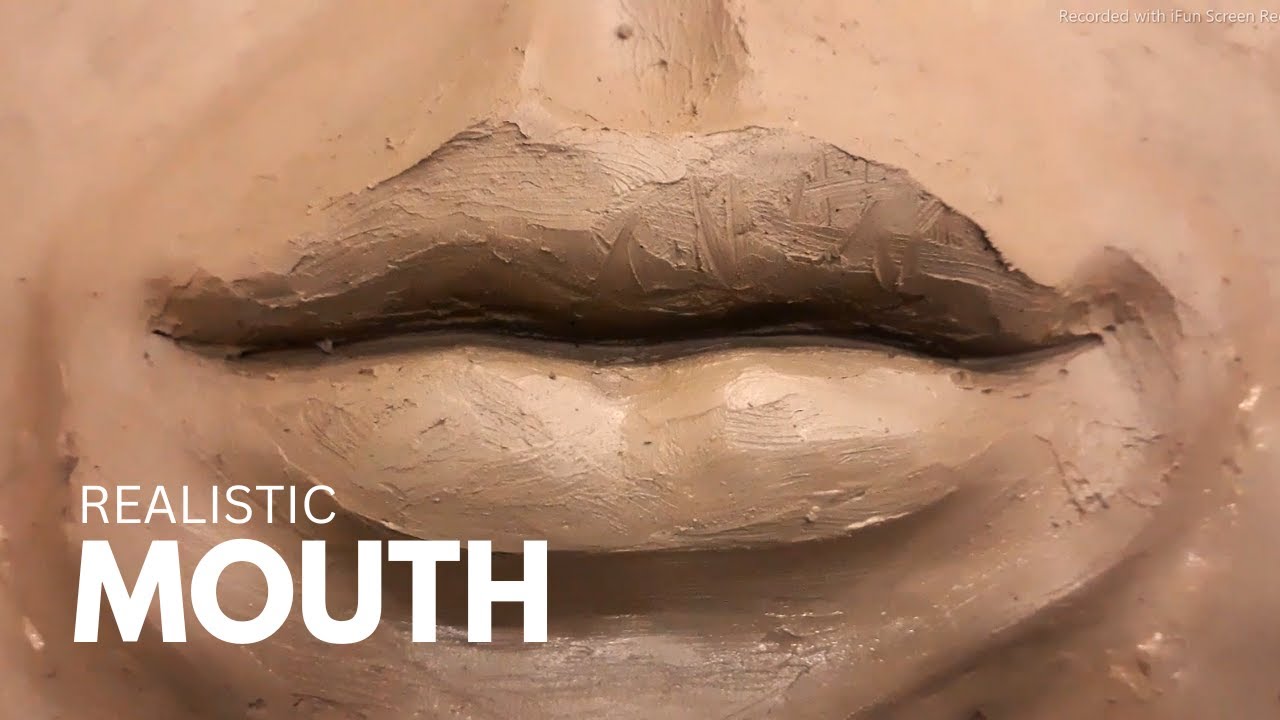 How to sculpt Mouth and Lips | Making lips with clay | sculpture | Art by Sher Ali