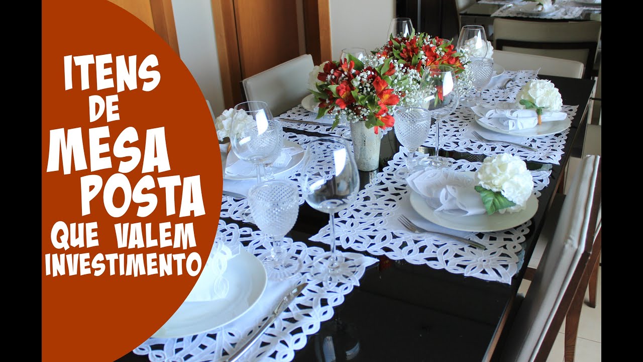 O QUE TER EM CASA PARA CRIAR UMA MESA POSTA BONITA?