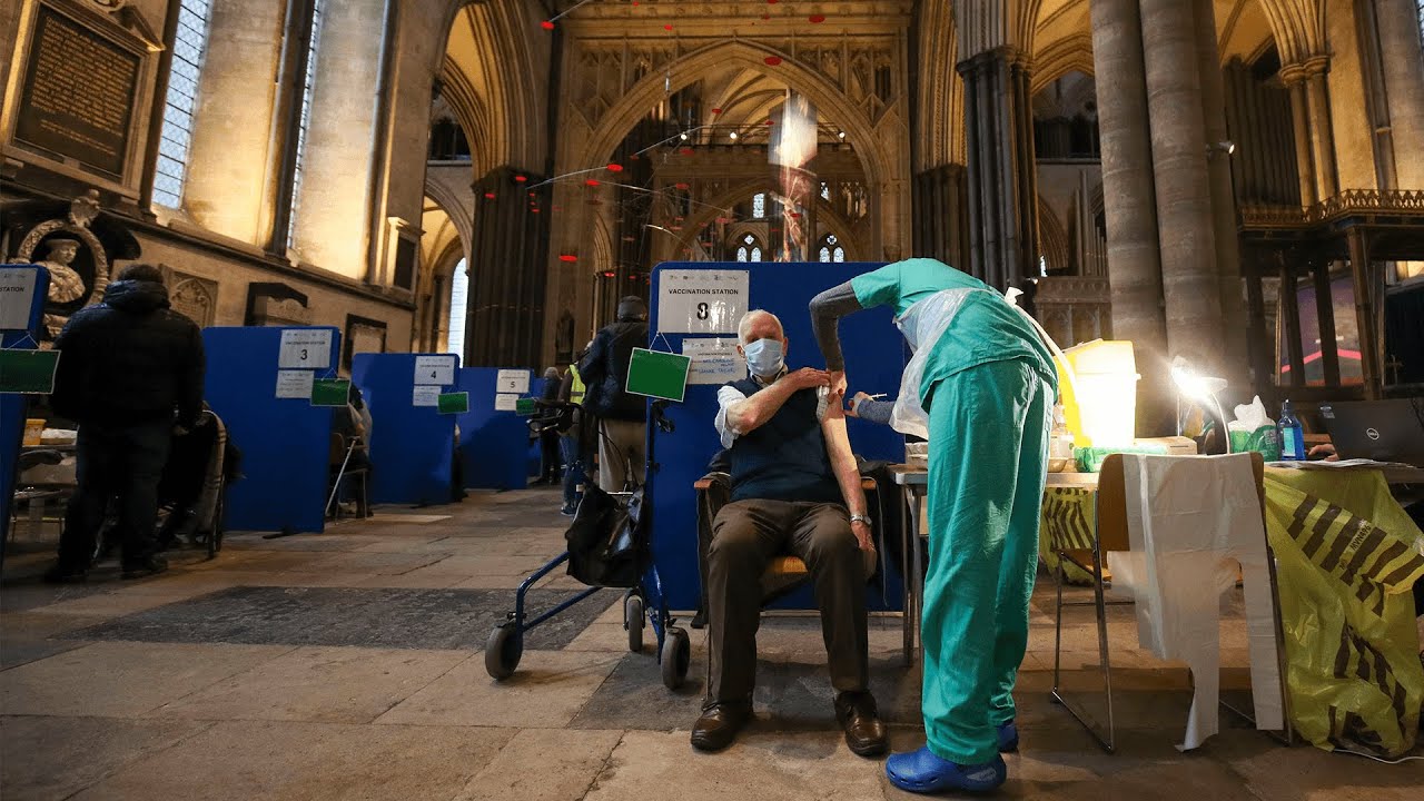 Salisbury Cathedral turned into 'beautiful' vaccine centre