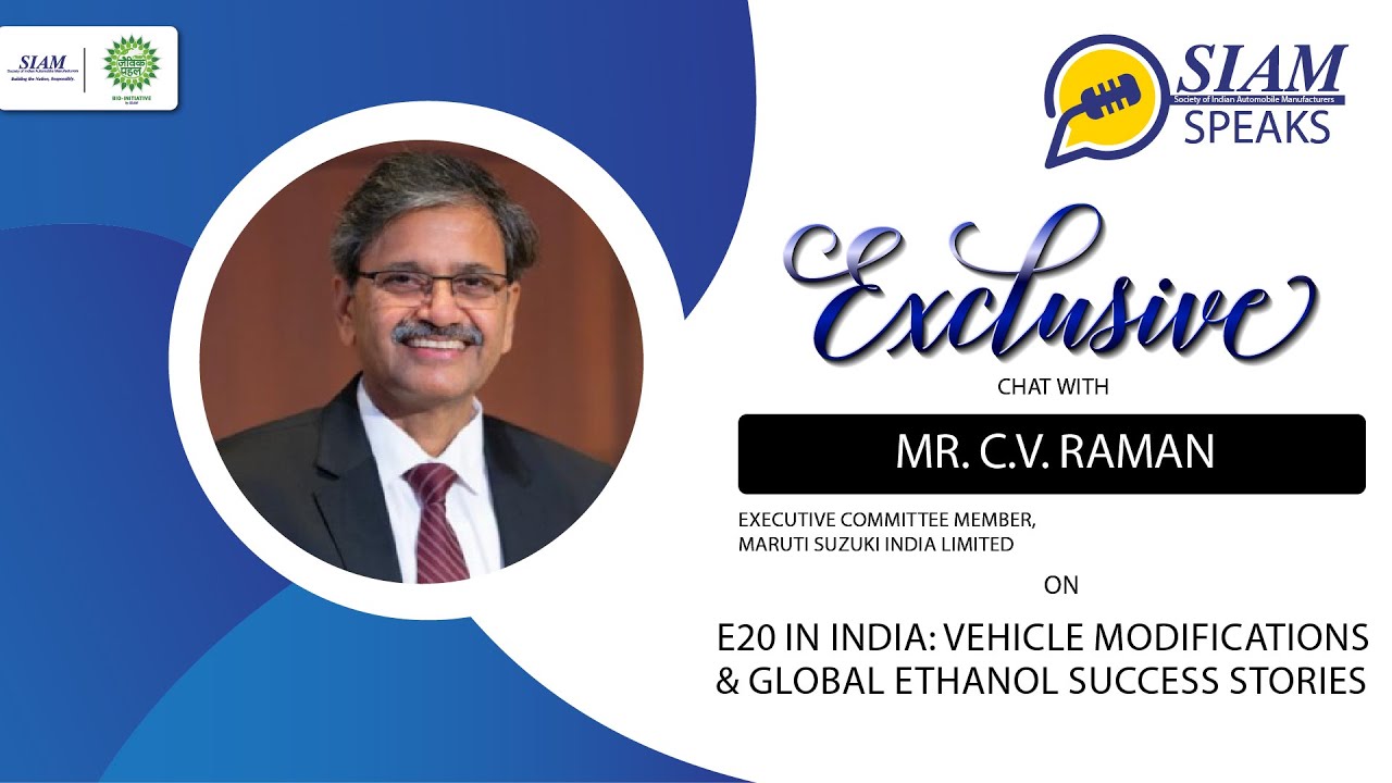 SIAM Speaks | Ep 40 | Mr. C. V. Raman | Executive Committee Member | Maruti Suzuki India Ltd